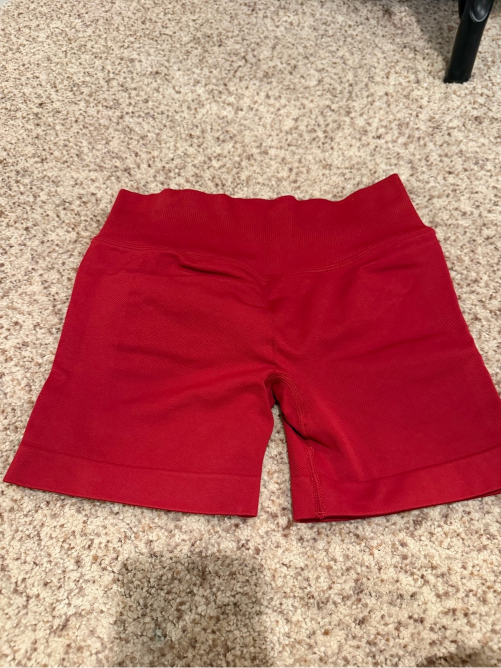 High-Rise Red Bike Shorts for Women